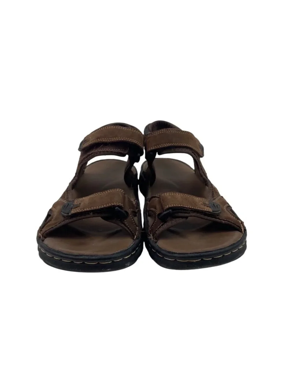 Jousen Mens AMY2011 Brown Adjustable Strap Open Toe Casual Sandals Size 12